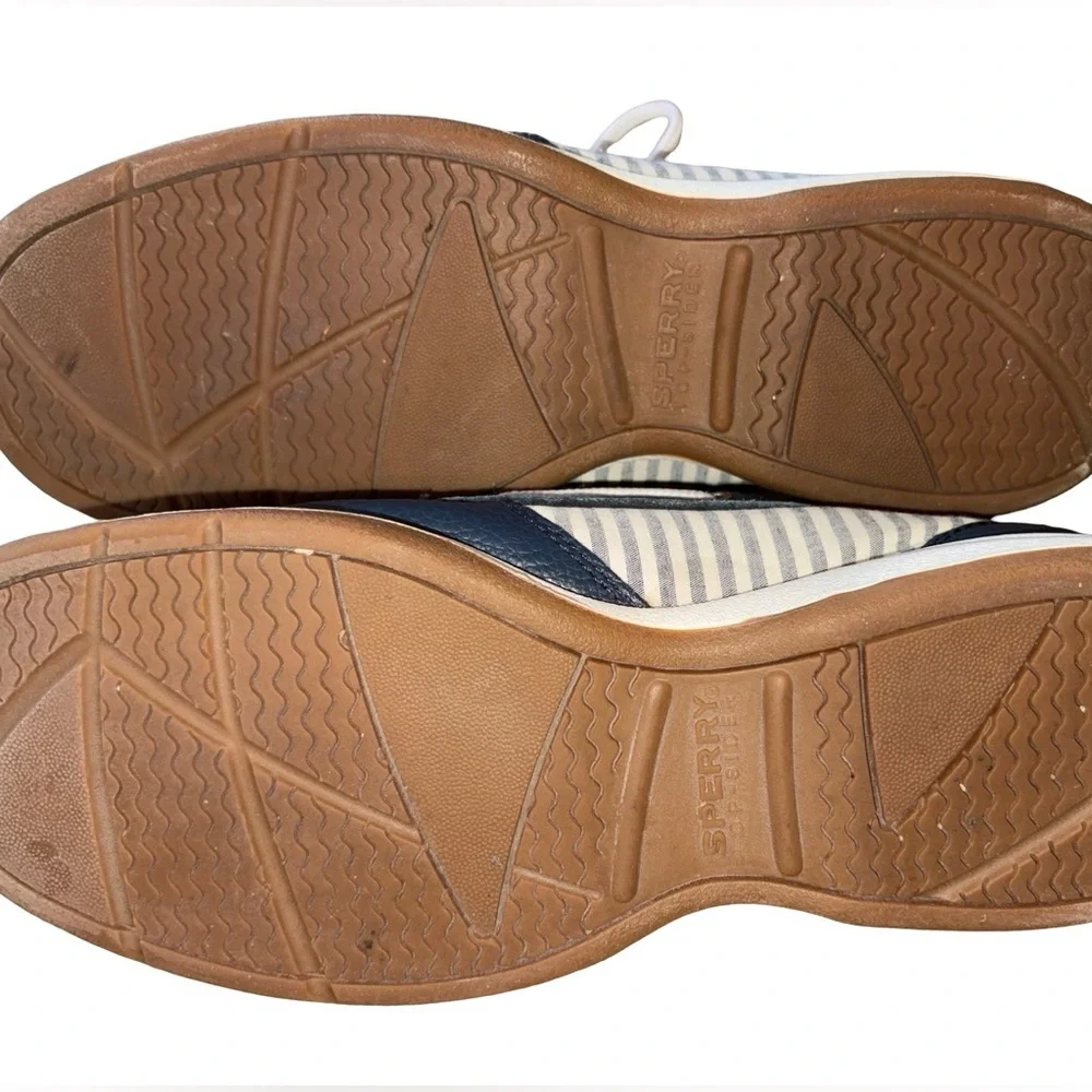 Sperry Top-Sider Leather Boat Shoes Navy Blue Women’s Size 7M Nautical Preppy